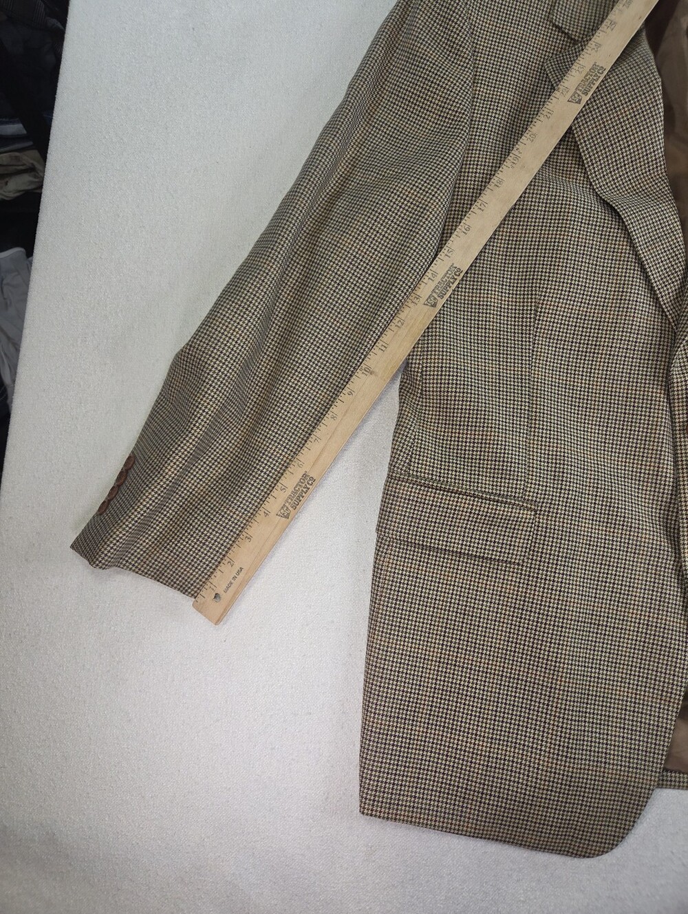 Brooks Brothers Made In Italy Lambswool Houndstooth Sport Coat 43R - Picture 5 of 10